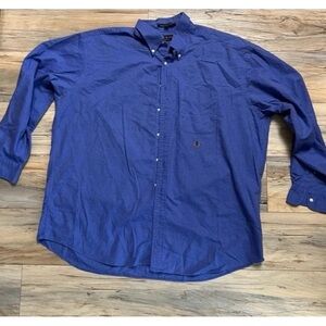 Tommy Hilfiger - Gold Crest - Men’s Size 18-36 - Blue - Long Sleeve Button Up